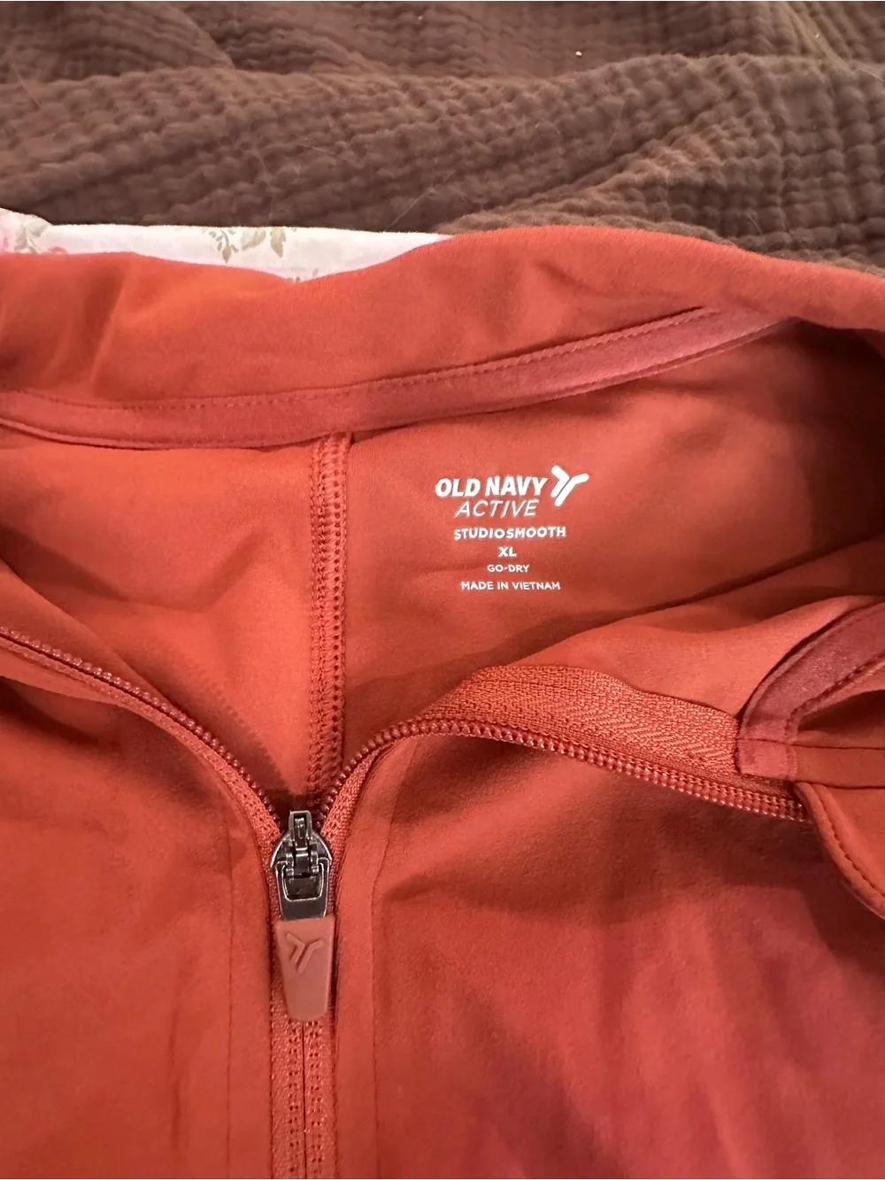 Women’s StudioSmooth Rust Athletic Skort and Zip Up Jacket Set Old Navy